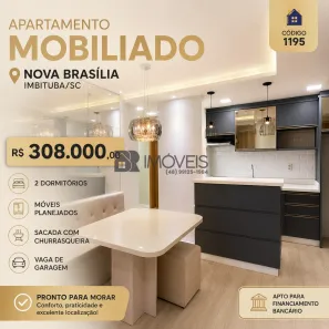 Apartamento com 2 Quartos à venda, 60m² no Nova Brasília, Imbituba