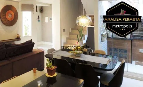 Sobrado com 3 Quartos à venda, 198m² no Vila Valparaíso, Santo André