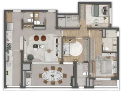 Apartamento com 3 Quartos à venda, 119m² no Vila Pirajussara, São Paulo