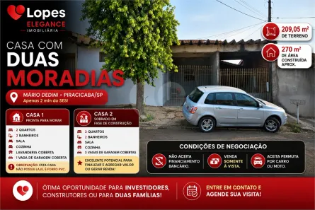 Casa com 4 Quartos à venda, 270m² no Conjunto Residencial Mário Dedini, Piracicaba