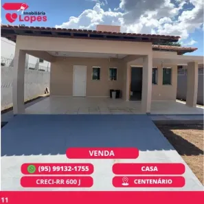 Casa com 3 Quartos à venda, 342m² no Centenário, Boa Vista