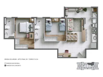 Apartamento com 1 Quarto à venda, 597m² no Cabral, Contagem