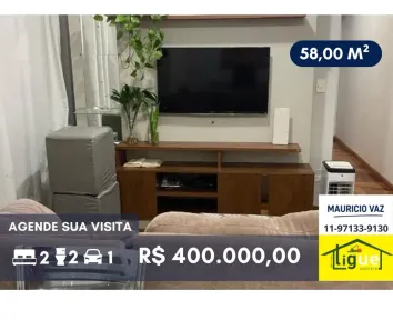 Apartamento com 2 Quartos à venda, 58m² no Vila Polopoli, São Paulo