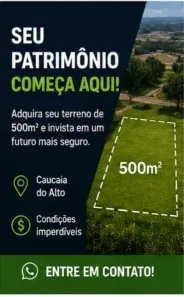 Lote/Terreno à venda, 500m² no Centro (Caucaia do Alto), Cotia