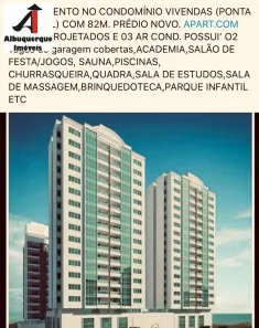 Apartamento com 3 Quartos para alugar, 82m² no Ponta do Farol, São Luís