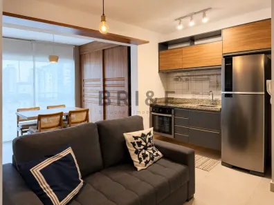 Apartamento com 1 Quarto para alugar, 35m² no Santo Amaro, São Paulo