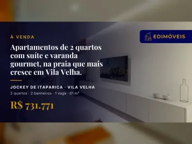 Apartamento com 2 Quartos à venda, 61m² no Jockey de Itaparica, Vila Velha