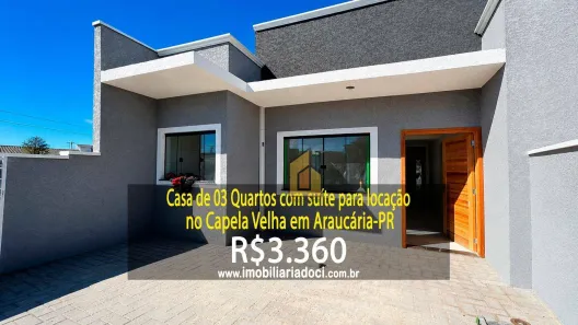 Casa com 3 Quartos para alugar, 60m² no Capela Velha, Araucária