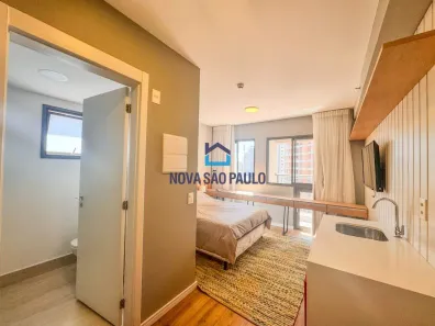 Apartamento com 1 Quarto para alugar, 21m² no Santo Amaro, São Paulo