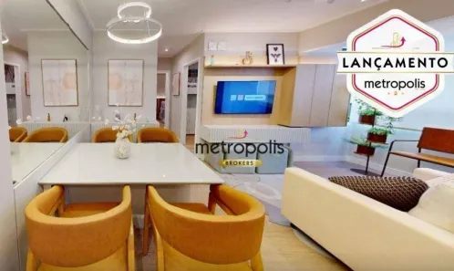 Apartamento com 2 Quartos à venda, 47m² no Vila Humaitá, Santo André
