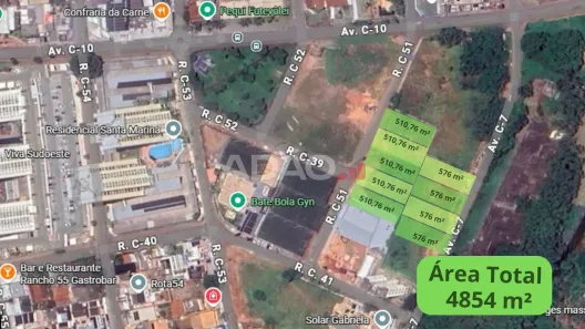 Lote/Terreno à venda, 576m² no Setor Sudoeste, Goiânia
