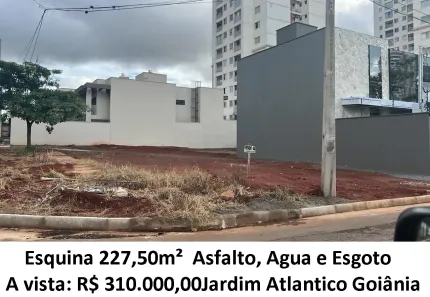 Lote/Terreno à venda, 227m² no Jardim Atlântico, Goiânia