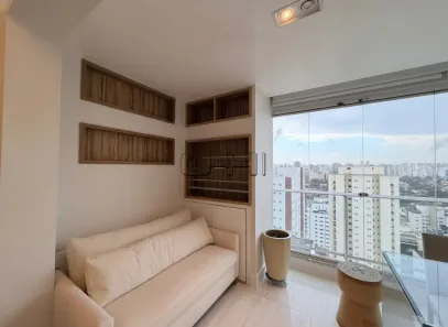 Apartamento com 1 Quarto para alugar, 38m² no Brooklin Paulista, São Paulo