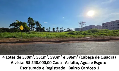 Lote/Terreno à venda, 530m² no Cardoso Continuação, Aparecida de Goiânia