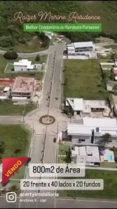 Lote/Terreno à venda, 800m² no ATALAIA, Salinópolis