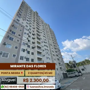 Apartamento com 2 Quartos para alugar, 45m² no Ponta Negra, Manaus