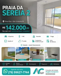 Apartamento com 2 Quartos à venda, 54m² no Rosa Maria, São Cristóvão