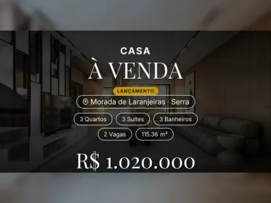 Casa com 3 Quartos à venda, 115m² no Morada de Laranjeiras, Serra