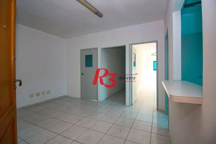 Sala Comercial para alugar, 115m² no Gonzaga, Santos