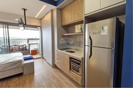 Apartamento com 1 Quarto para alugar, 27m² no Indianópolis, São Paulo