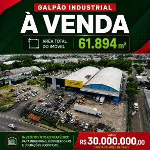 Galpão/Depósito/Armazém à venda, 17000m² no Da Paz, Manaus