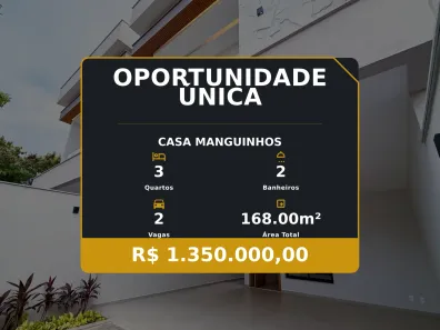 Casa com 3 Quartos à venda, 168m² no Manguinhos, Serra