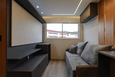 Apartamento com 1 Quarto para alugar, 26m² no Botujuru, Mogi das Cruzes