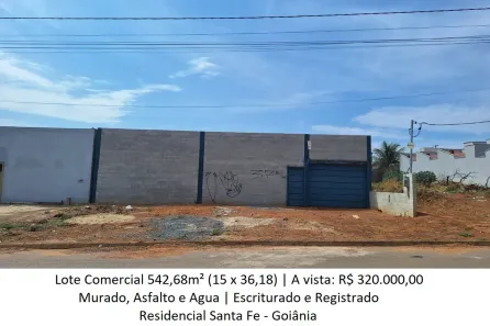 Lote/Terreno à venda, 542m² no Residencial Santa Fé I, Goiânia