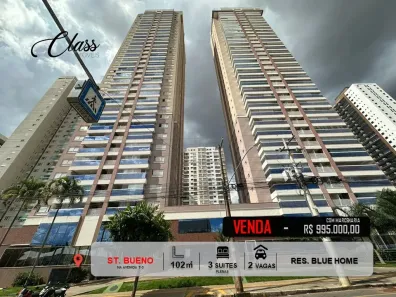 Apartamento com 3 Quartos à venda, 102m² no Setor Bueno, Goiânia
