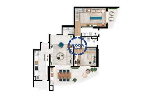 Apartamento com 2 Quartos à venda, 113m² no Ponta da Praia, Santos