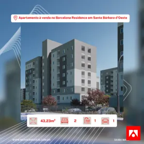 Apartamento com 2 Quartos à venda, 42m² no Jardim dos Manacás, Santa Bárbara D'Oeste