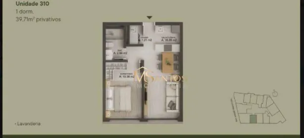 Apartamento com 1 Quarto à venda, 40m² no Jurerê, Florianópolis