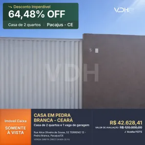 Casa com 2 Quartos à venda, 63m² no Pacajus, Pacajus