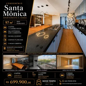 Apartamento com 2 Quartos à venda, 97m² no Despraiado, Cuiabá