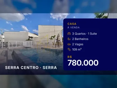 Casa com 3 Quartos à venda, 109m² no Serra Centro, Serra