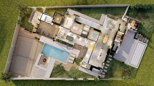 Casa de Condomínio com 3 Quartos à venda, 450m² no Residencial Jardim Barra do Cisne I, Americana