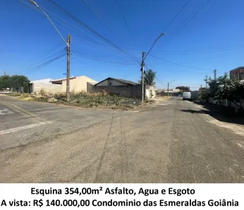 Lote/Terreno à venda, 354m² no Condomínio das Esmeraldas, Goiânia