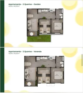Apartamento com 2 Quartos à venda, 40m² no Dois Carneiros, Jaboatão dos Guararapes