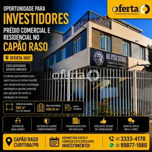 Prédio Residencial com 4 Quartos à venda, 606m² no Capão Raso, Curitiba