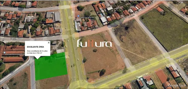 Lote/Terreno à venda, 2700m² no Fazenda Santo Antônio, Aparecida de Goiânia