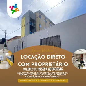 Kitnet com 1 Quarto para alugar, 21m² no Setor Sol Nascente, Goiânia