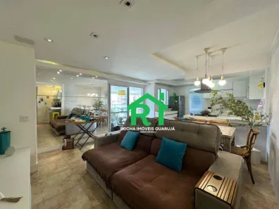 Apartamento com 3 Quartos para alugar, 102m² no Pitangueiras, Guarujá