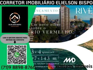 Apartamento com 3 Quartos à venda, 97m² no Rio Vermelho, Salvador