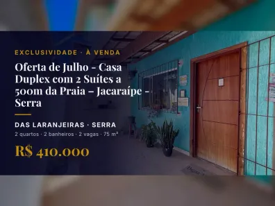 Casa com 2 Quartos à venda, 75m² no das Laranjeiras, Serra