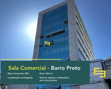 Sala Comercial à venda, 100m² no Barro Preto, Belo Horizonte