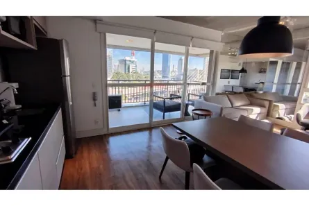 Apartamento com 1 Quarto para alugar, 63m² no Cidade Monções, São Paulo