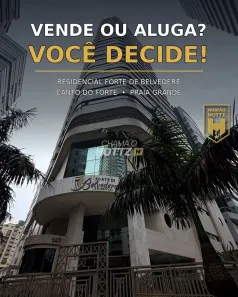 Apartamento com 3 Quartos para alugar, 152m² no Canto do Forte, Praia Grande