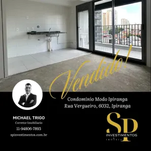 Apartamento com 2 Quartos à venda, 54m² no Vila Firmiano Pinto, São Paulo