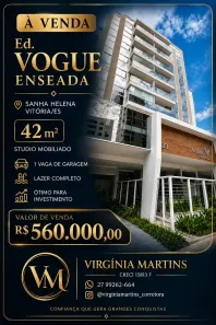 Apartamento com 1 Quarto à venda, 42m² no Santa Helena, Vitória