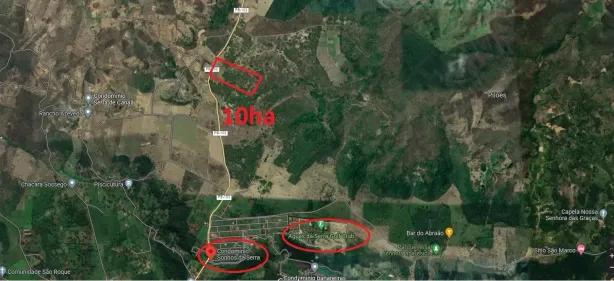 Lote/Terreno à venda, 100000m² no Bananeiras, Bananeiras